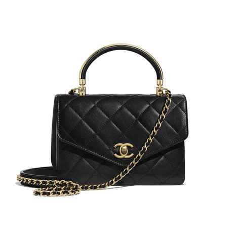 flap bag with top handle chanel price